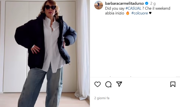 Barbara d'Urso sembra ragazzina